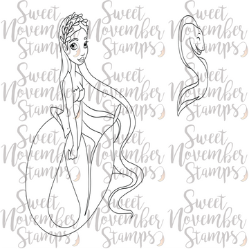 Digital Stamp - Deep Sea Friends: Siren Seafoam and Elektra