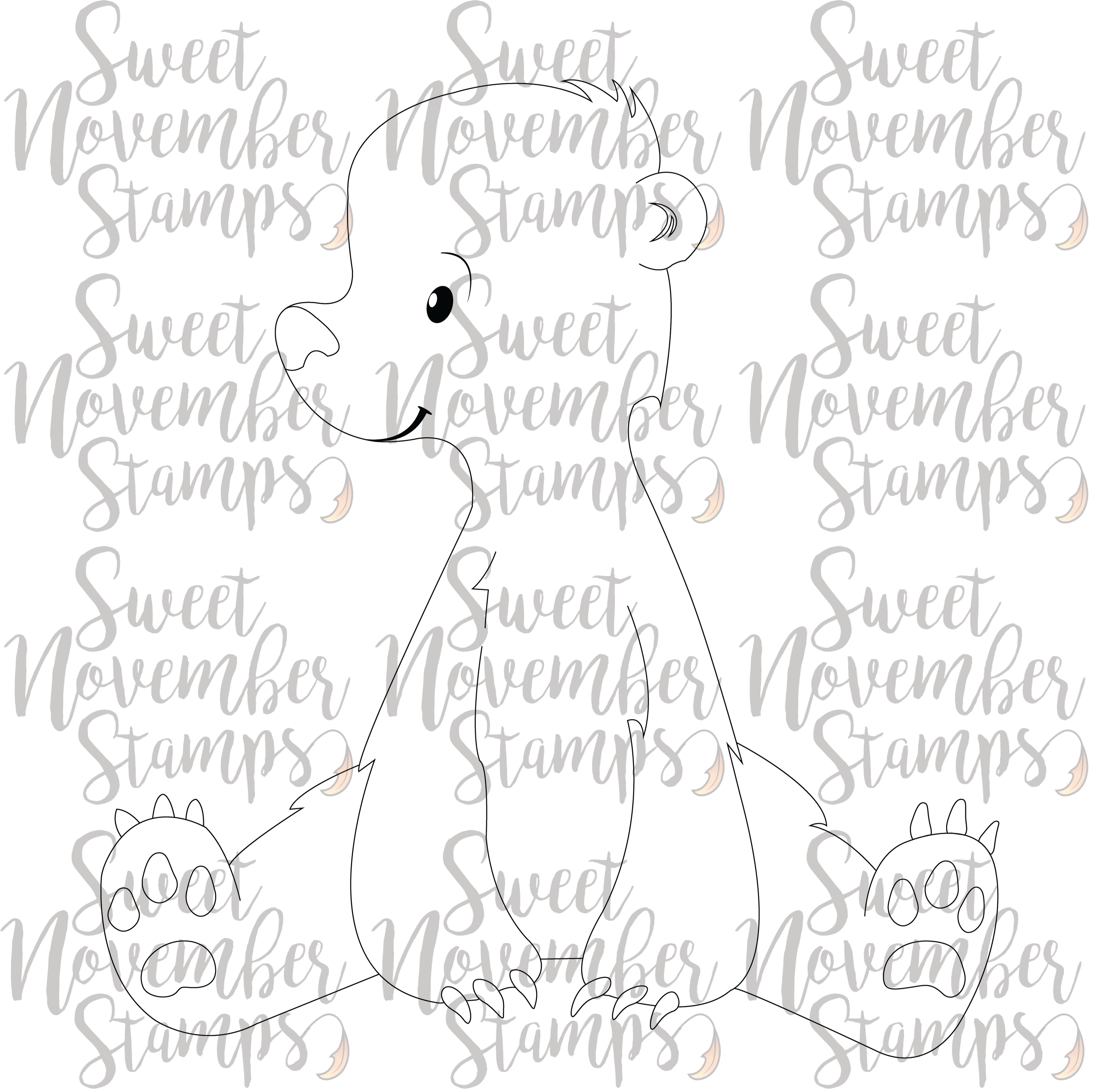 Digital Stamp - Snowbeary