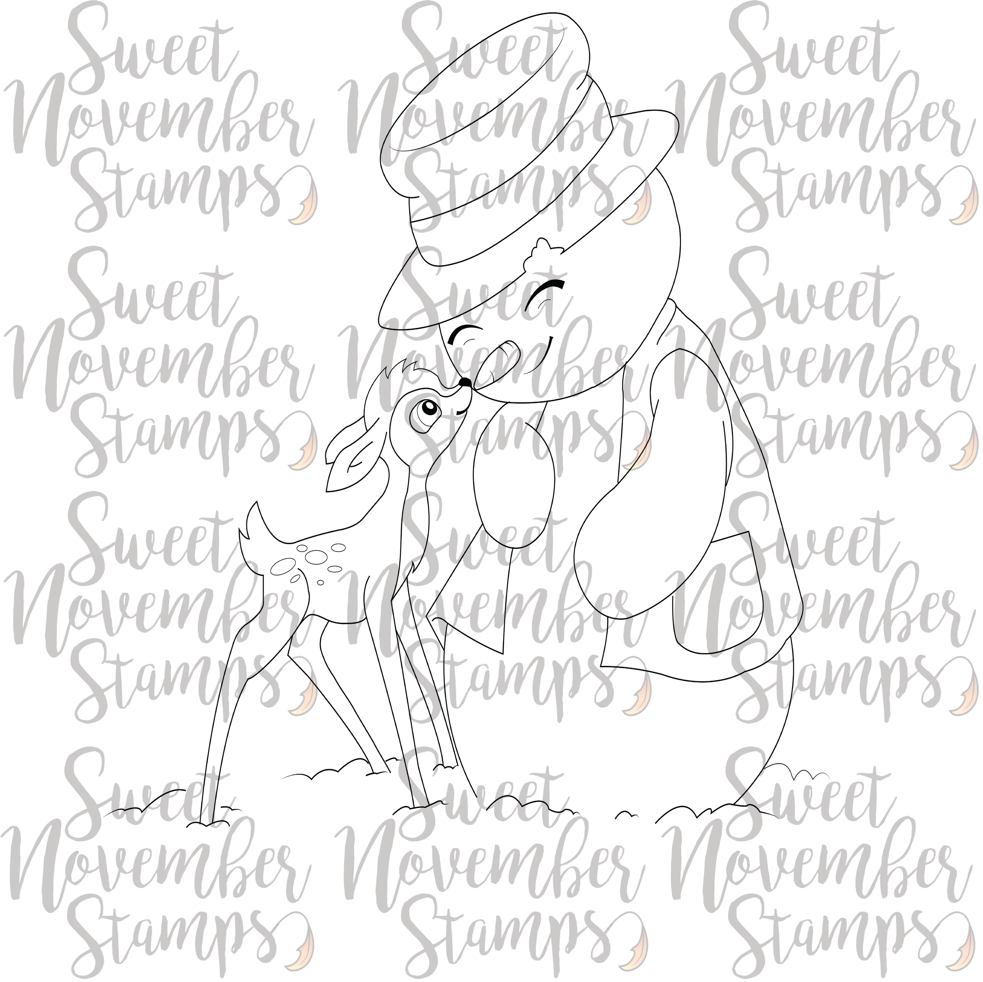 Digital Stamp - Snow Friends: Snowdin