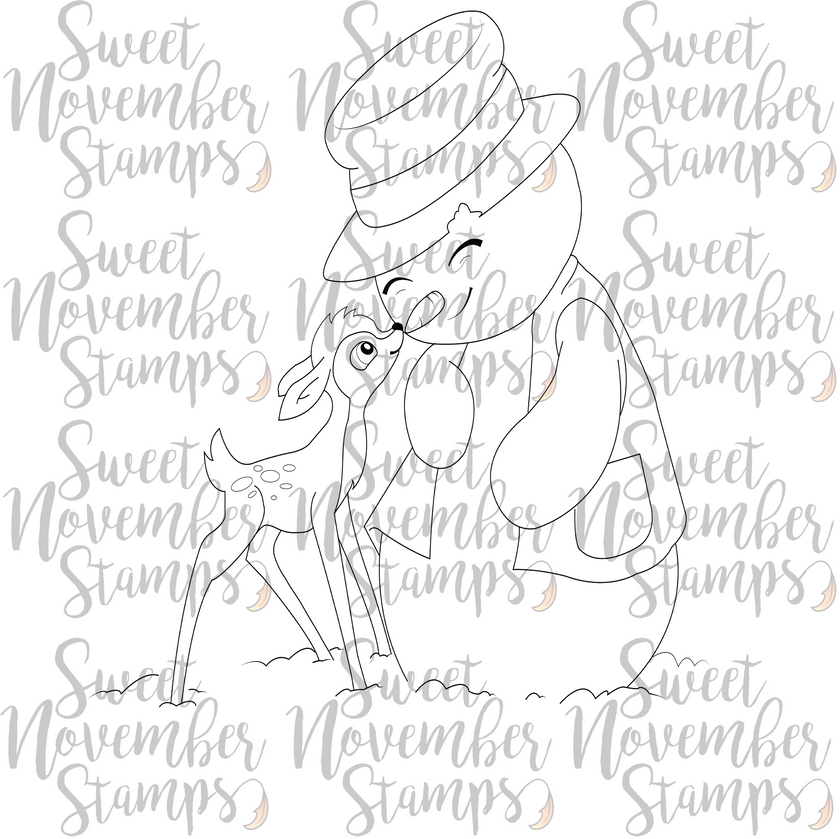 Digital Stamp - Snow Friends: Snowdin