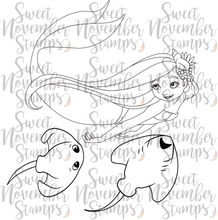 Load image into Gallery viewer, Digital Stamp - Deep Sea Friends: Sparkle Moondrifter with Skater and Ray
