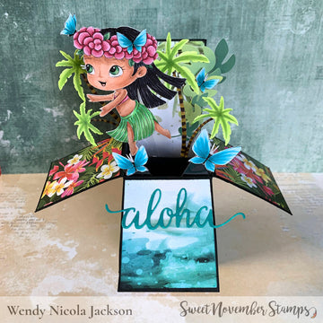 Digital Stamp - Tropical Flutterbees: Kiely