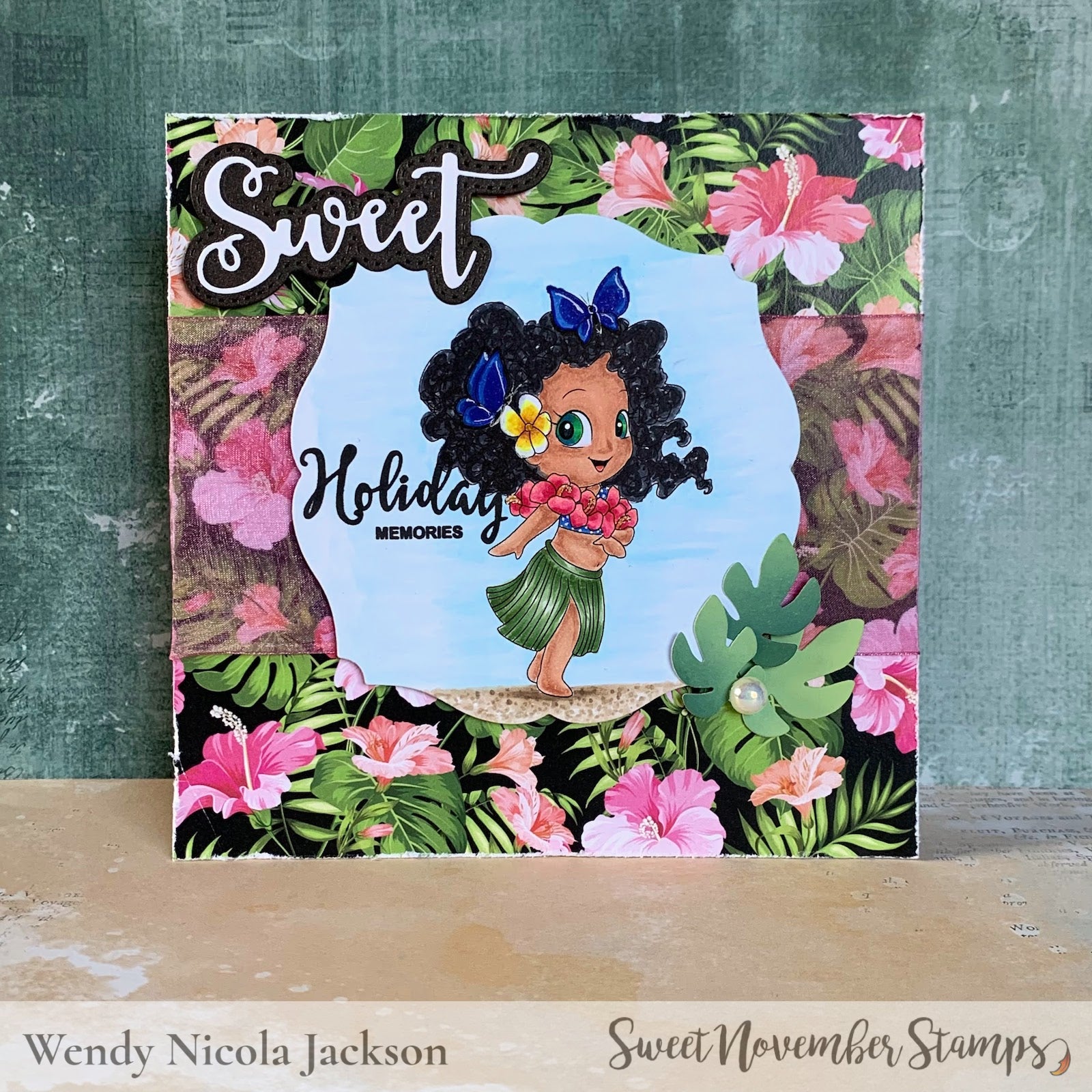 Digital Stamp - Tropical Flutterbees: Ele