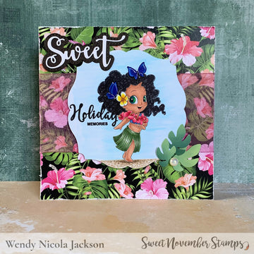 Digital Stamp - Tropical Flutterbees: Ele