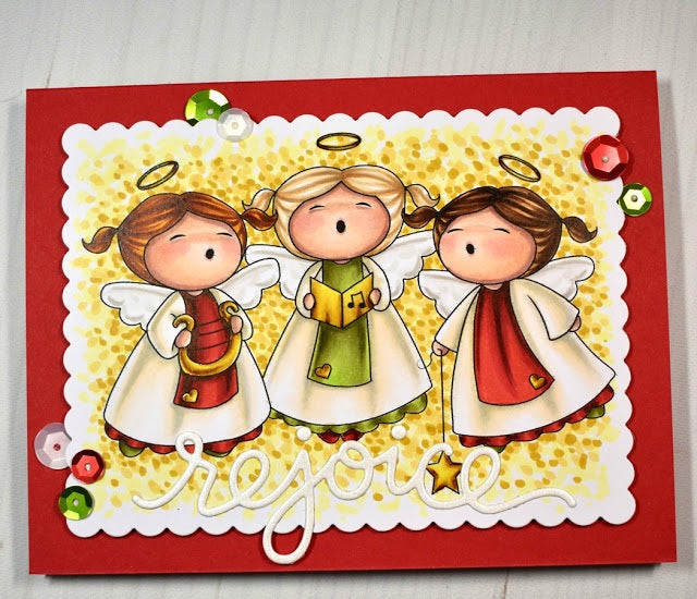 Digital Stamp - Sweet November Vault: Angel Baby harp