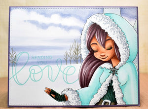 Digital Stamp - Winter Fairytale: Nora Northlight