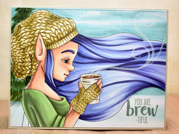 Digital Stamp - Winter Fairytale: Willa Wintersnight
