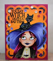 Digital Stamp - It's Halloween Witches: Black Cat Bess