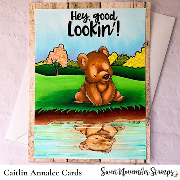 Digital Stamp - Reflections: Honey Bear