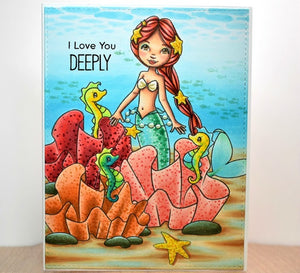 Digital Stamp - Deep Sea Friends: Ocean Background Builder Sets 1 and 2
