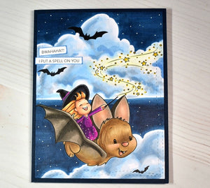 Digital Stamp - Witchwee - Elspeth Halloween Pack