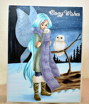 Digital Stamp - Oona the Owl