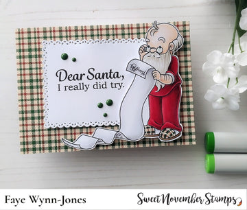 Clear Stamp Set - Naughty List