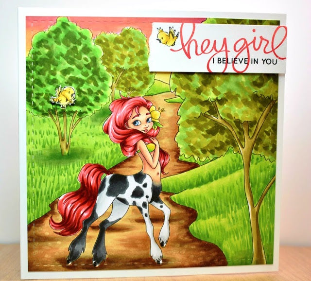 Digital Stamp - Scene Builder: Fairytale Beauty Pageant the Riverbed