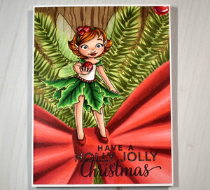 Digital Stamp - Holly Fairy