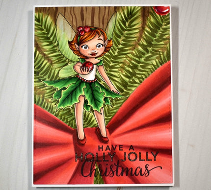 Digital Stamp - Holly Fairy