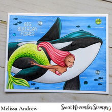 Load image into Gallery viewer, Digital Stamp - Issa and Mel the Orca
