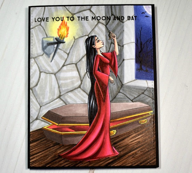 Digital Stamp - Ladies of All Hallow's Eve: Vampiress Mircea