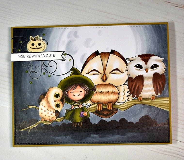 Digital Stamp - Witchwee - Minerva Halloween Pack