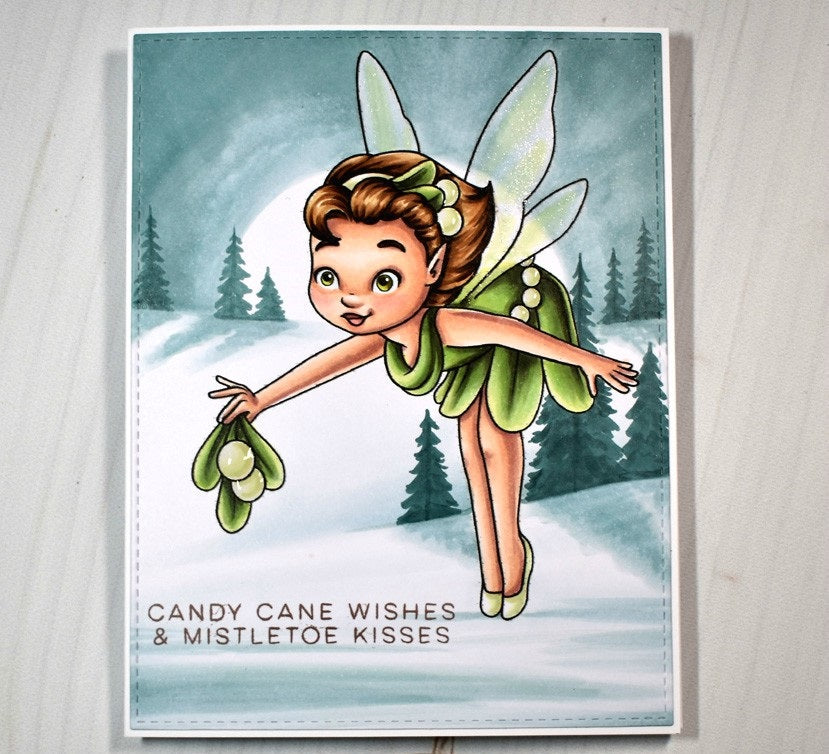 Digital Stamp - Mistletoe Fairy