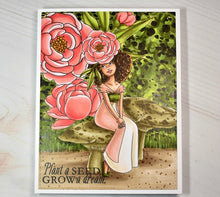 Load image into Gallery viewer, Digital Stamp - Scene Builder: Dahlia and Peony Background set
