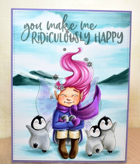 Digital Stamp - Fairy Tot: January