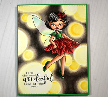 Digital Stamp - Poinsettia Fairy