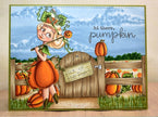 Digital Stamp - It's Halloween Witches: Pumpkin Patch Prue