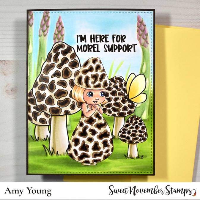 Digital Stamp - Midsummer Mushroom Collection: Morel