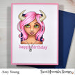 Digital Stamp - Zodiac Girl: Taurus