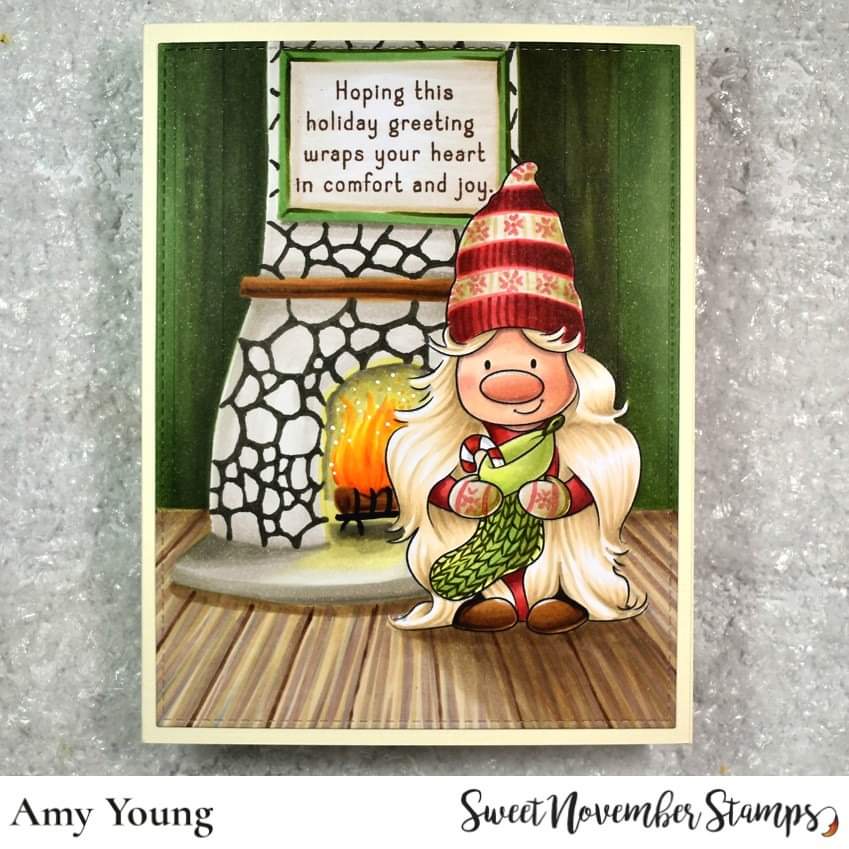 Digital Stamp - I'll be Gnome for Christmas: Gnetty