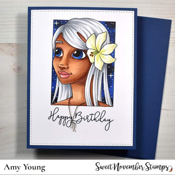 Digital Stamp - Zodiac Girl: Virgo
