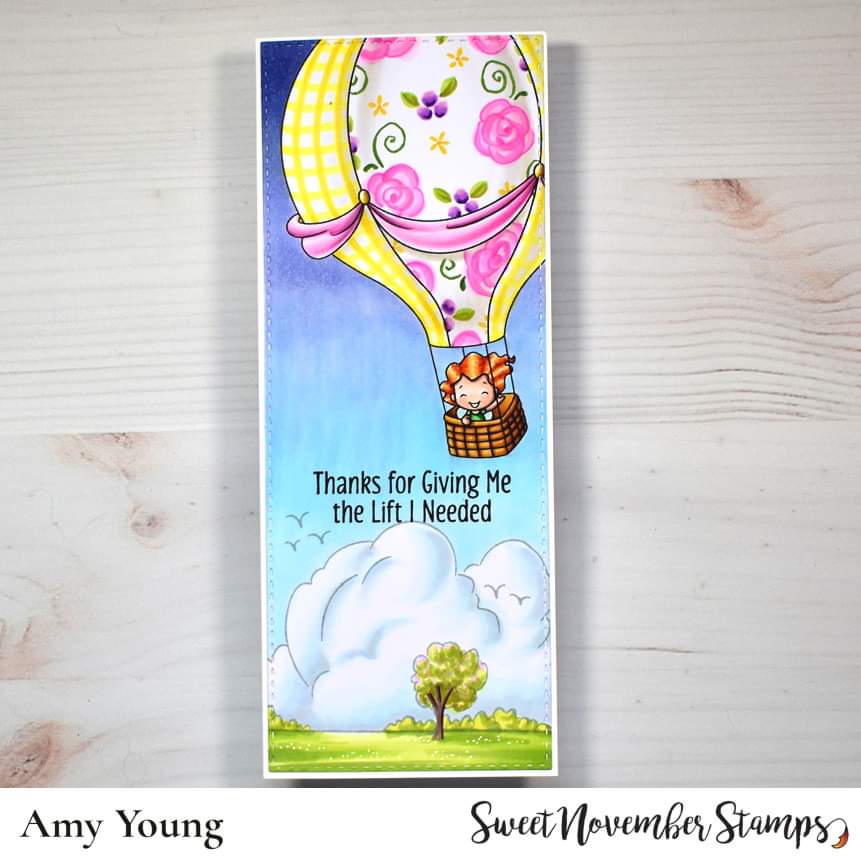 Digital Stamp - Sweet November Vault: Emaline's Hot Air Ride