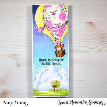 Digital Stamp - Sweet November Vault: Emaline's Hot Air Ride