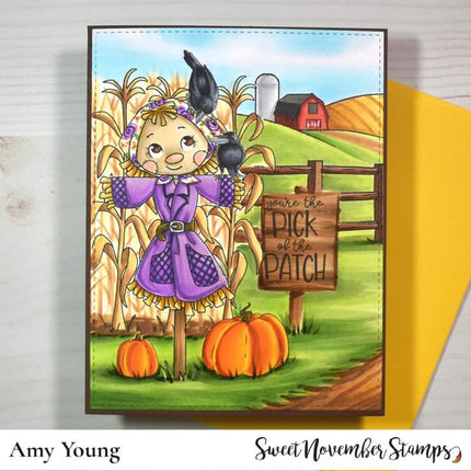 Digital Stamp - Something to Crow About: Sally Strawman