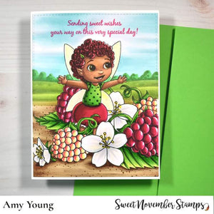 Digital Stamp - Summer Fruit Fairies: Raspberry