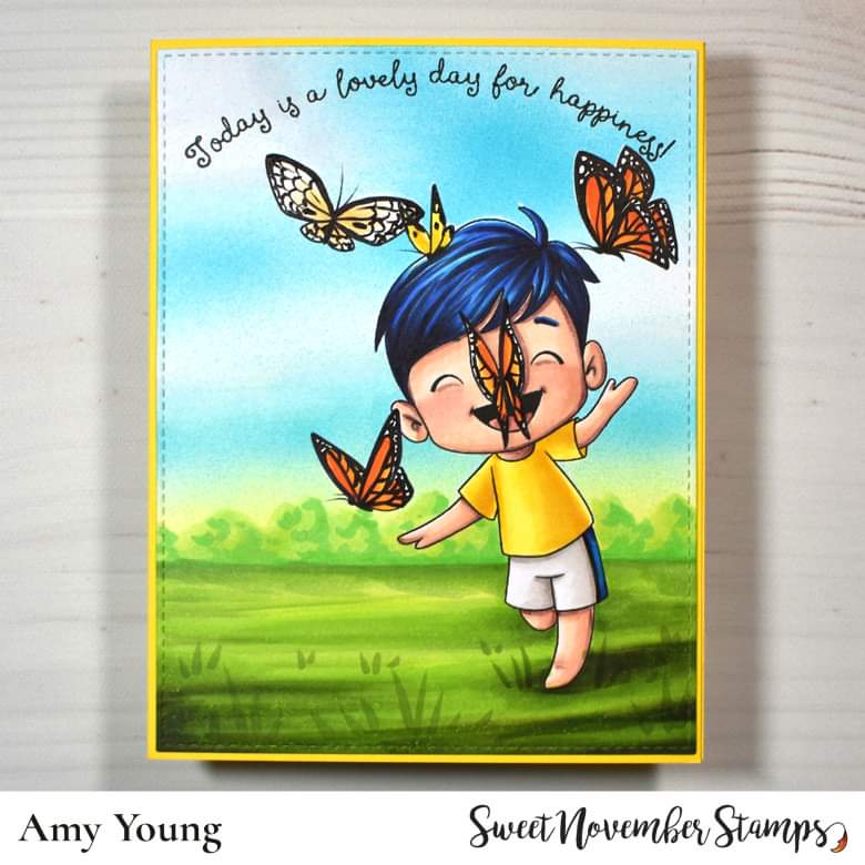 Digital Stamp - Flutterbee: Pepe