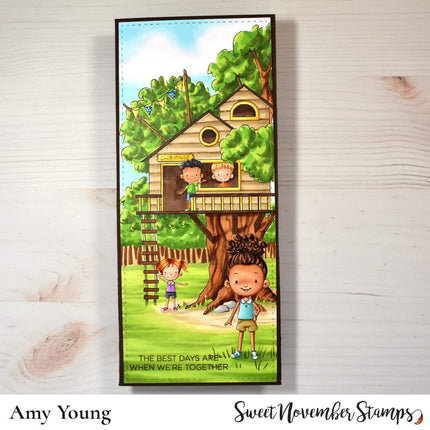 Digital Stamp - Tree House Fun: Background Builder - Kids Tree House