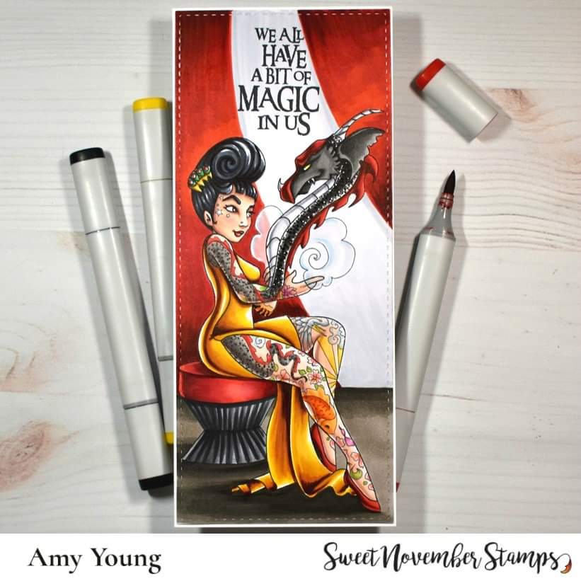 Digital Stamp - Ladies of All Hallow's Eve: Lady Elusia