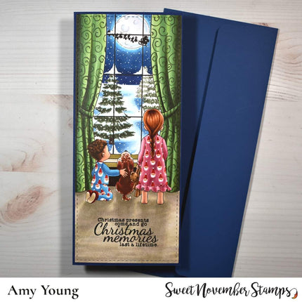 Digital Stamp: Christmas is Back: Girl Standing