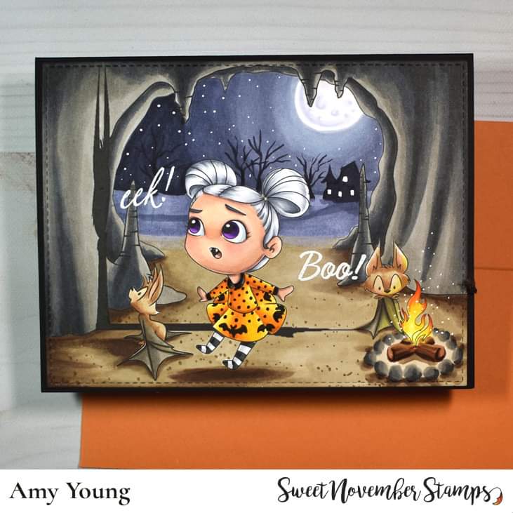 Digital Stamp - Frightful Flutterbees: Lydia