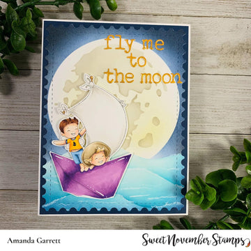 Digital Stamp - A Wee splash of fun: Sailing Sawyer and Sadie