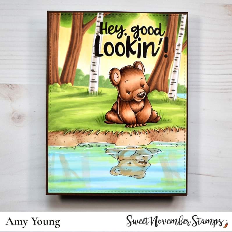 Digital Stamp - Reflections: Honey Bear