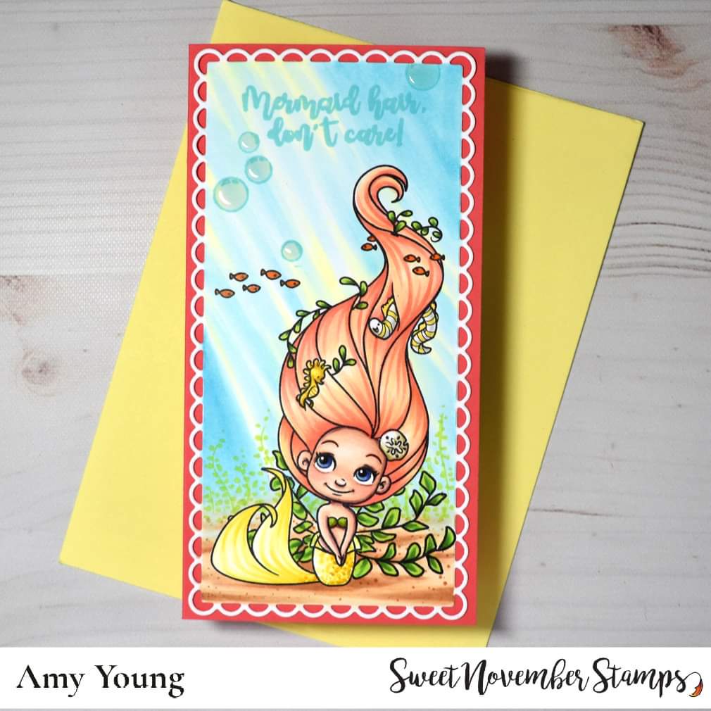 Clear Stamp Set - Mermaid hair