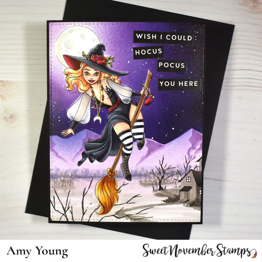 Digital Stamp - Flying High Witches: Bronwyn