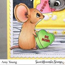 Load image into Gallery viewer, Digital Stamp - Tiny Hearts: Be Mine Mouse
