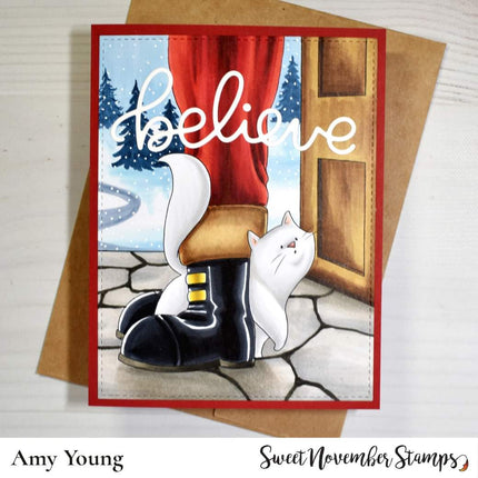 Digital Stamp - Midnight's Christmas Adventures: Midnight and Santa