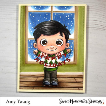 Digital Stamp - Holiday Banner Sentiment Pack