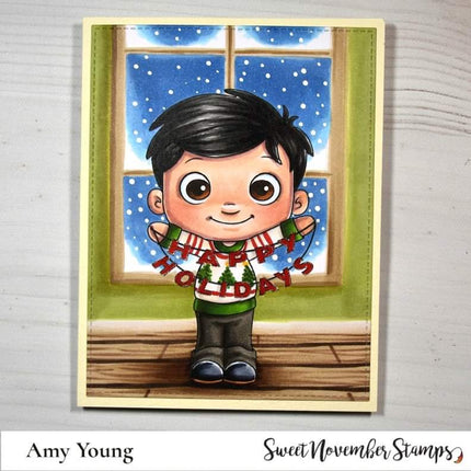 Digital Stamp - Holiday Banner Sentiment Pack