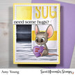 Digital Stamp - Tiny Hearts: Hug Me Mouse